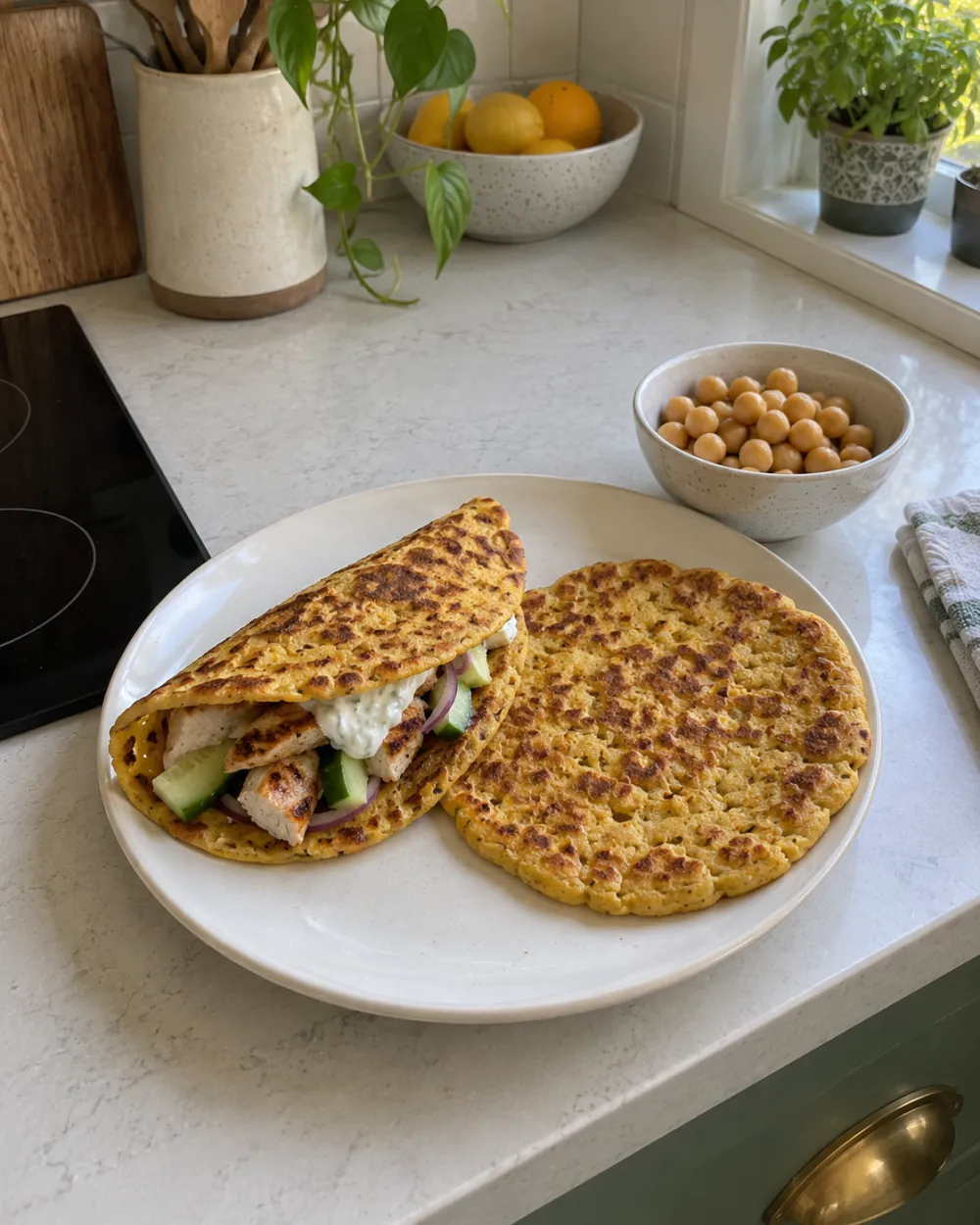 Pan de garbanzos
